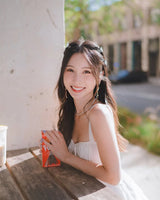 [Kim Sejeong Piercing] Ribbon and Crystal Drops Piercing - Gold