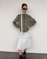 PEONY SKIRT IN W/MELANGE