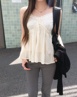 Shirring banding sapn boots cut pants