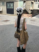 shoeshoe layered pumpkin shorts