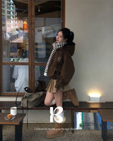 [ORIGINAL] Wrapping Leopard Fleece Hoodie