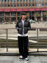  Basic pintuck wide sweatpants
