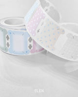 Silver Foil Bobbin Writable Paper Kiss Cut Tape
