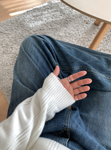 Look Estee Daily Ribbed Modal Henry Neck Knit
