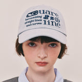 SQ Letter Ball Cap_Washing Blue
