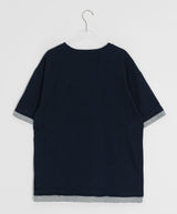 [unisex] モンゾレイヤードポケットボクシー半袖Tシャツ