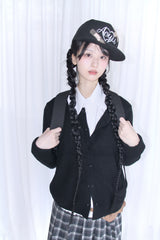  Rabbit Drop String Patch Backpack (2color)