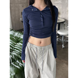 Shirring crop hood top(2color)