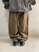 Hugin Cut Cotton Balloon Wide Pants