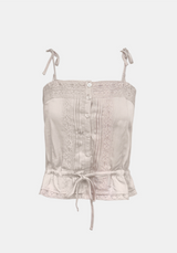 Berry Strap Lace Blouse