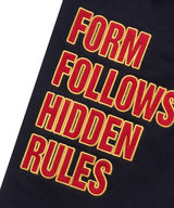Star Lettering Patch Bermuda Sweat Pants - Navy