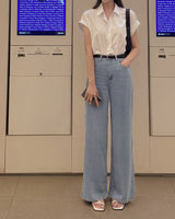 ベタクーリングワイドデニムパンツ