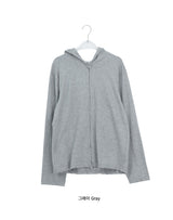 [unisex] Nevea Basic Slub Two-Way Hood Zip-Up