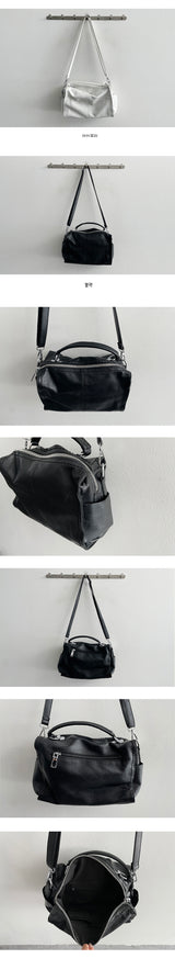 a chubby leather cross bag