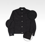 Stripe Trucker Denim Jacket 2COLOR