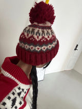 Drop knit roll-up beanie