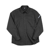 シンメトリーシャツジャケット チャコール
