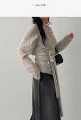 611 A-line Long Denim Skirt