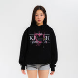 MELTING LOGO HOOD TEE-BLACK