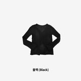 L.Pini V シースルーニット
