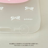 romantic ribbon translucent jelly phone case