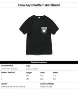 クロウキーズワッフルTシャツ (ブラック)