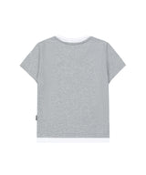 カットオフ スター レイヤード ヘンリーネック グラフィックTシャツ ミランジェグレー