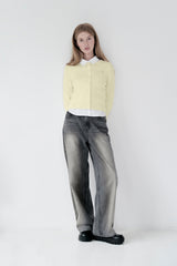 KIRSH PLAIN SOFT TOUCH CARDIGAN [IVORY]