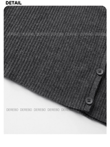 Dot frill choker Charcoal Cardigan Set