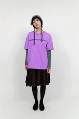 YWD ロゴTシャツ_パープル