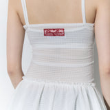 (2nd reorder) frill layered sleeveless - ivory