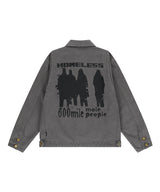 H.L WASHING WORK JACKET  CHARCOAL