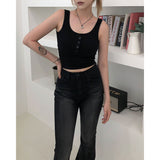 Button Crop T [Inner cap]