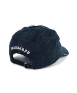 VINTAGE WASHED SLASH LOGO BALL CAP_NAVY