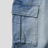 Frey Cutoff Cargo Denim Shorts