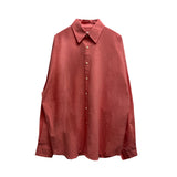 [UNISEX] ミニマルオーバーフィットコットン長袖シャツ(7 colors)