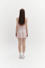 Wave Flare Dress Pink