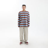 Striped Round Long Sleeve T-Shirts BR/SB