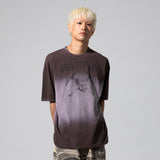 XTT136 VITAL FADE WASHING T-SHIRT (BROWN)