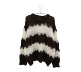 Jera Rouge Alpaca Color Block Knit (5c)