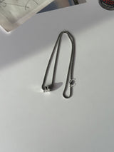 LMN Bote Triple Pavé Necklace (silver)