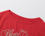 ブルークッキーレイヤードクロップTシャツ