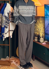 Two-Tuck Bijou Slacks 2COLOR
