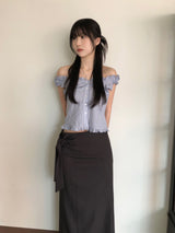 Flue Stripe Blouse (2 colors)