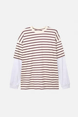 デイズストライプレイヤードTシャツ