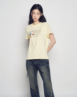 26SS WOMAN TYPING PROFILE SHORT SLEEVE T-SHIRT 