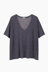 テンセルディープVネックTシャツ