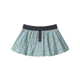 Clover Check Denim Skirt 232561104
