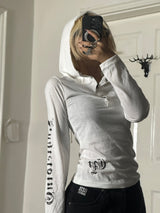 Chrome lettering hoodie
