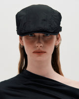 One Shoulder Draped Jersey Top _ BLACK